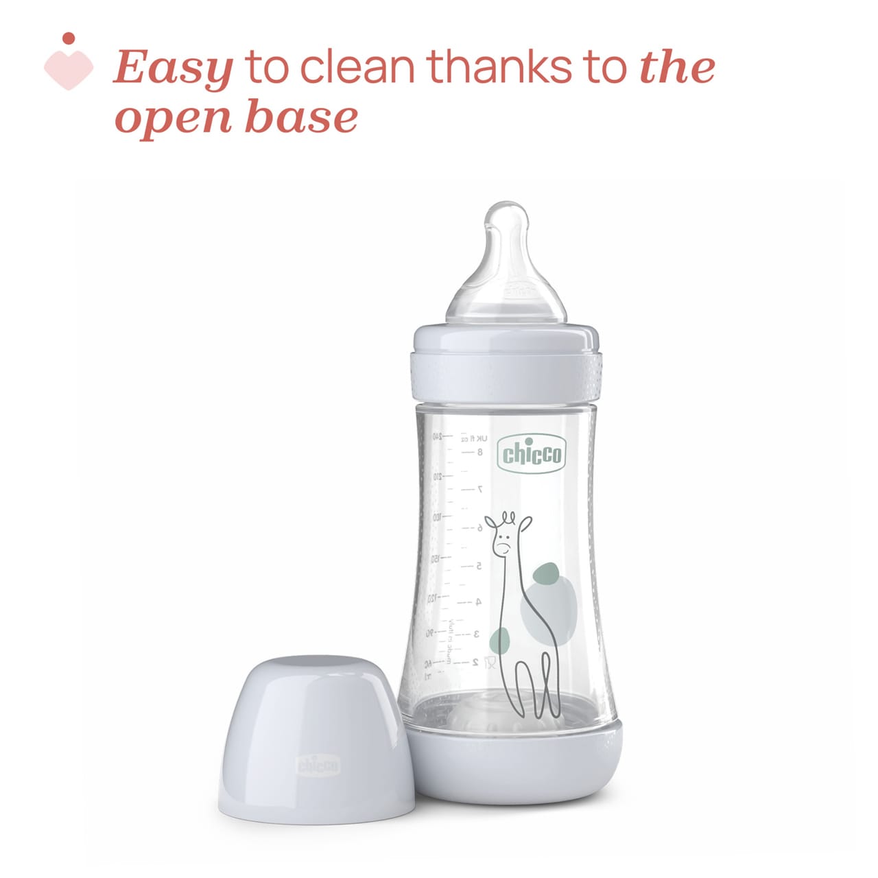 Chicco Alimentație bebe Biberon Chicco Perfect5 2022332-7 | 240ml, Silicon, Anti-Colici, Flux Mediu, 2luni+