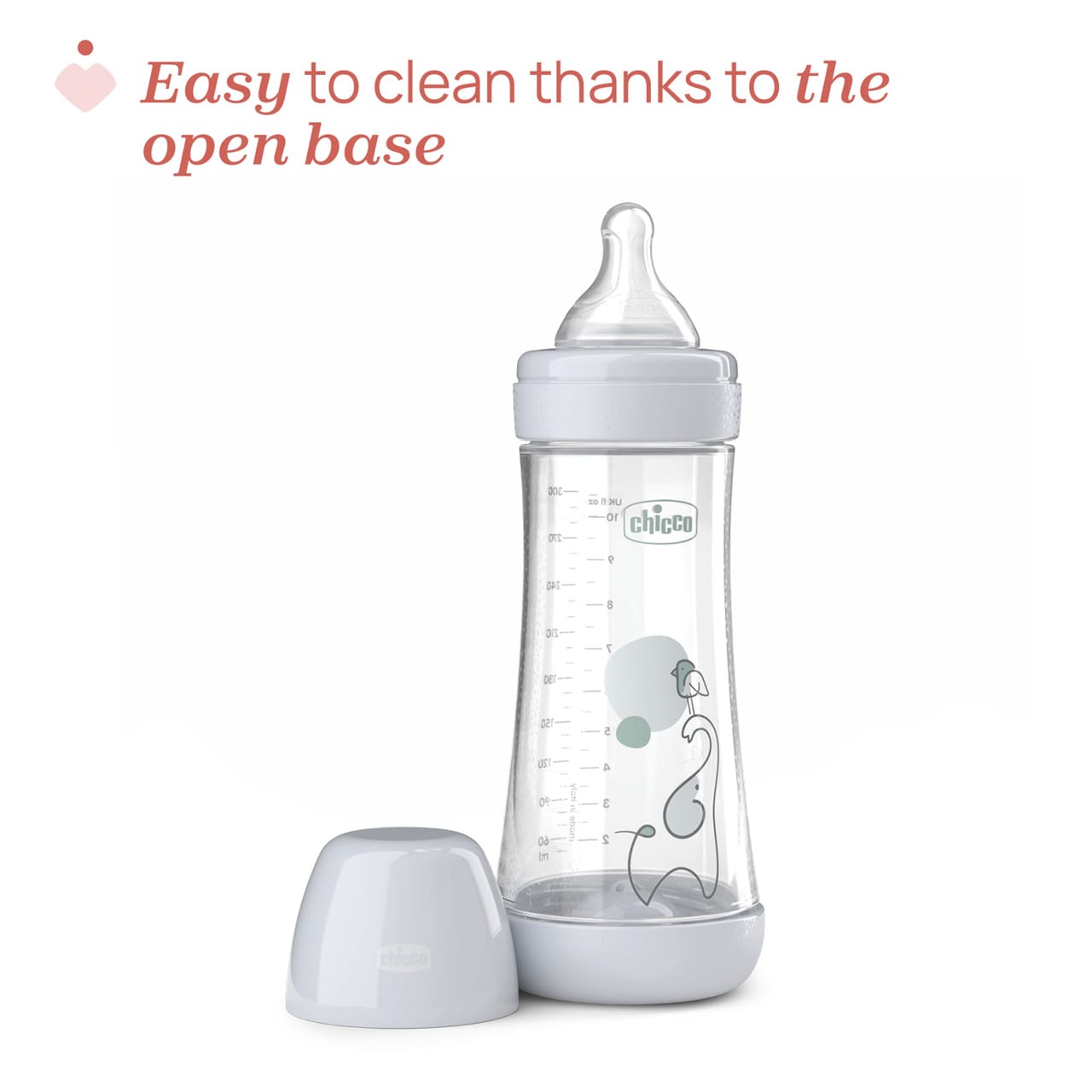 Chicco Alimentație bebe Biberon Chicco Perfect5 2023532-7 | 300ml, Silicon, Anti-colici, Flux Rapid, 4luni+