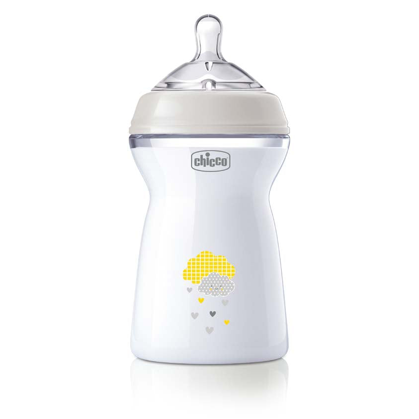 Biberon Chicco Natural Feeling Pp, Unisex, 330ml, Flux Rapid, Tetina S., 6luni+