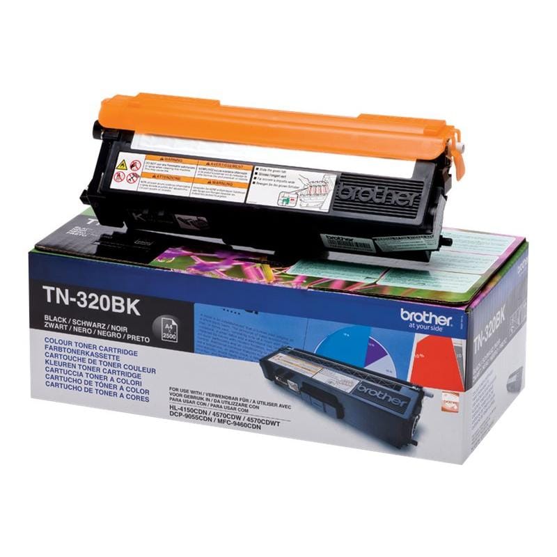 BROTHER Cartuș toner original Brother TN-320BK (TN-320) Negru pentru imprimante Brother compatibile