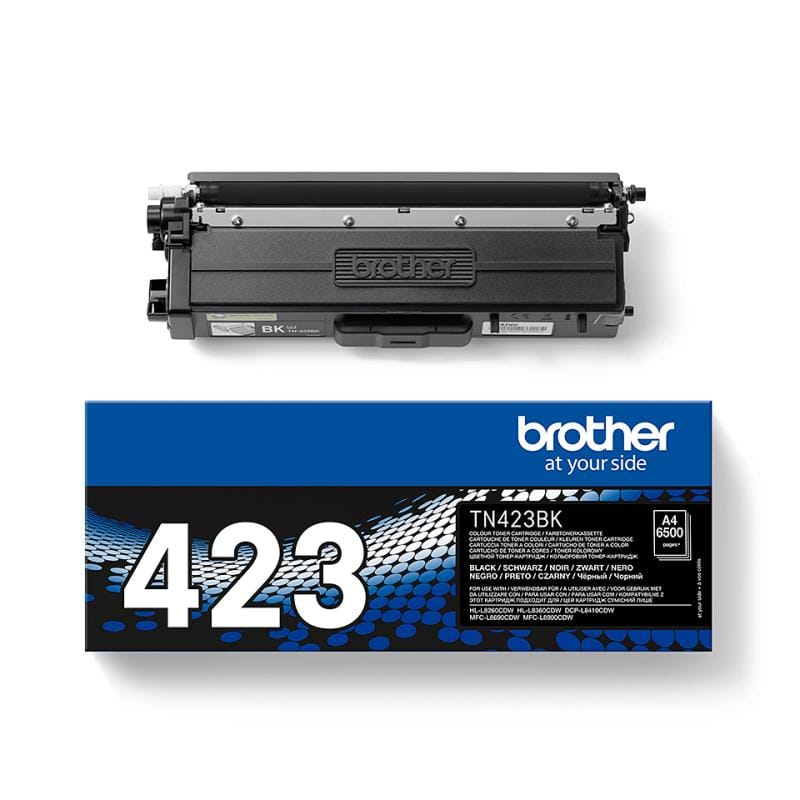 BROTHER Toner Original Brother TN-423BK Negru, randament 6.500 pagini (TN423BK)