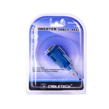 Cabletech Cablu Cabletech - Cablu Convertor USB 2.0 - Rs232 | KPO3431-1.5