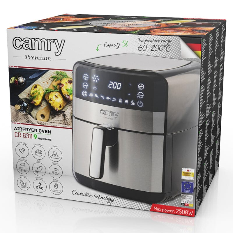 Camry Air Fryer Air Fryer Camry CR6311 | 2500W, 5L, Negru