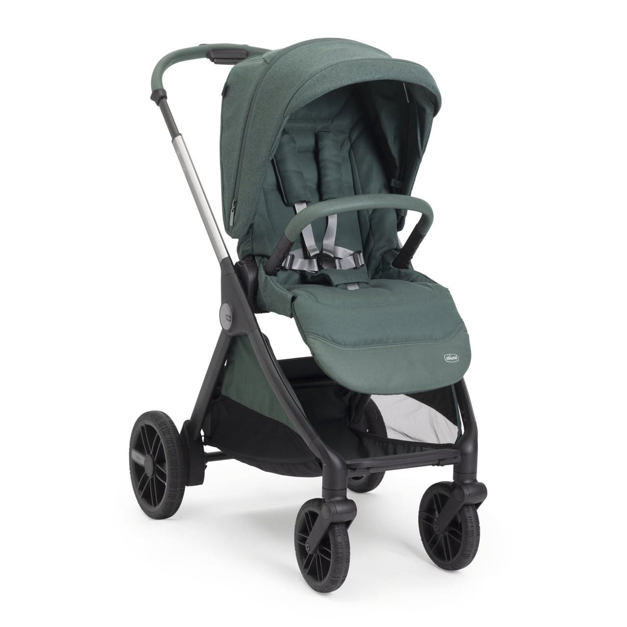 Chicco Puericultură Carucior Copii Chicco Bellagio 3 in 1 8718333 | Fir Tree, 0 Luni+, Verde Inchis