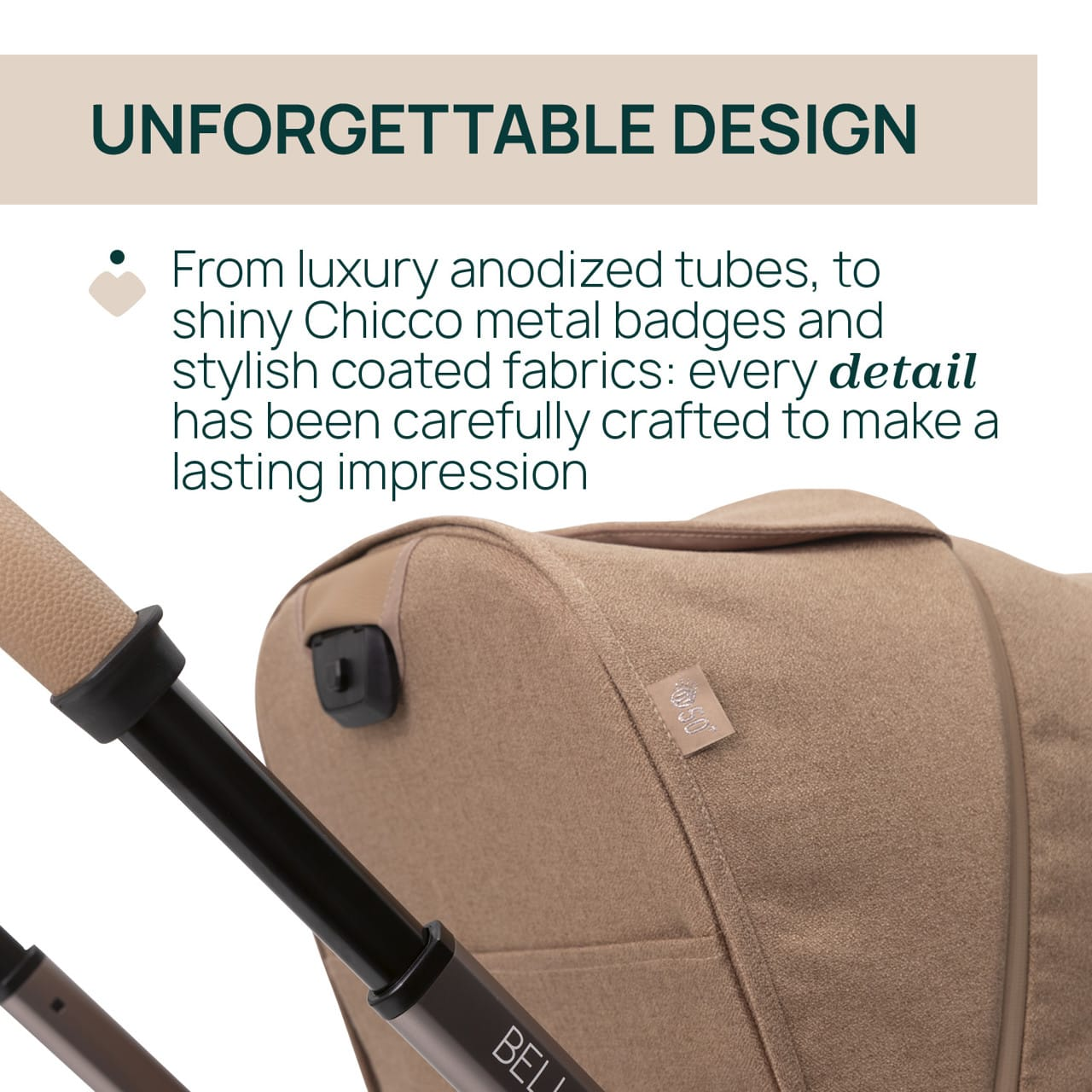 Chicco Puericultură Carucior Copii Chicco Bellagio 3 in 1 8718352 | First Seat Recline, Caramel, 0 Luni+