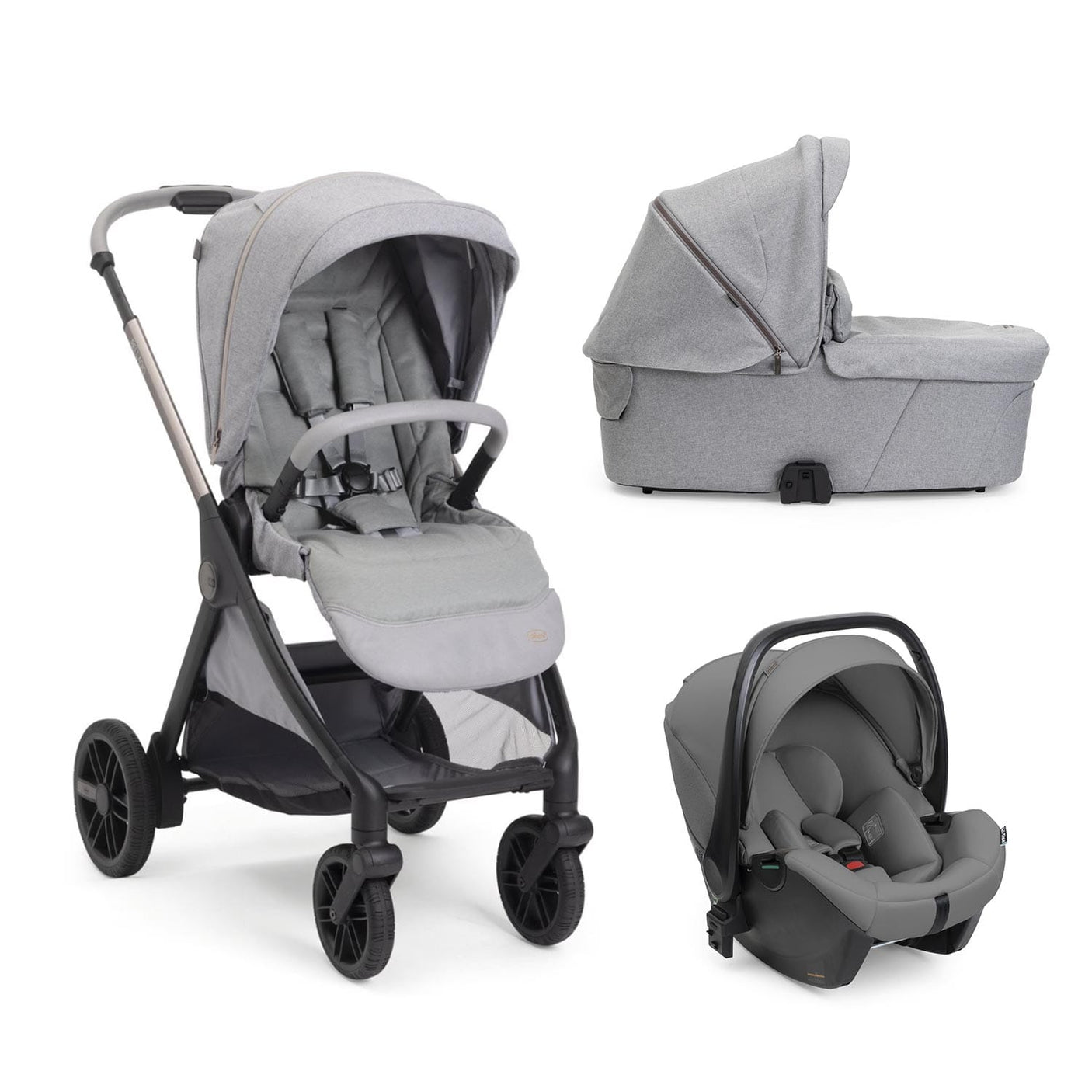 Chicco Puericultură Carucior Copii Chicco Bellagio 3 in 1 8718340 | Lunar Rock, 0 Luni+, Gri Deschis