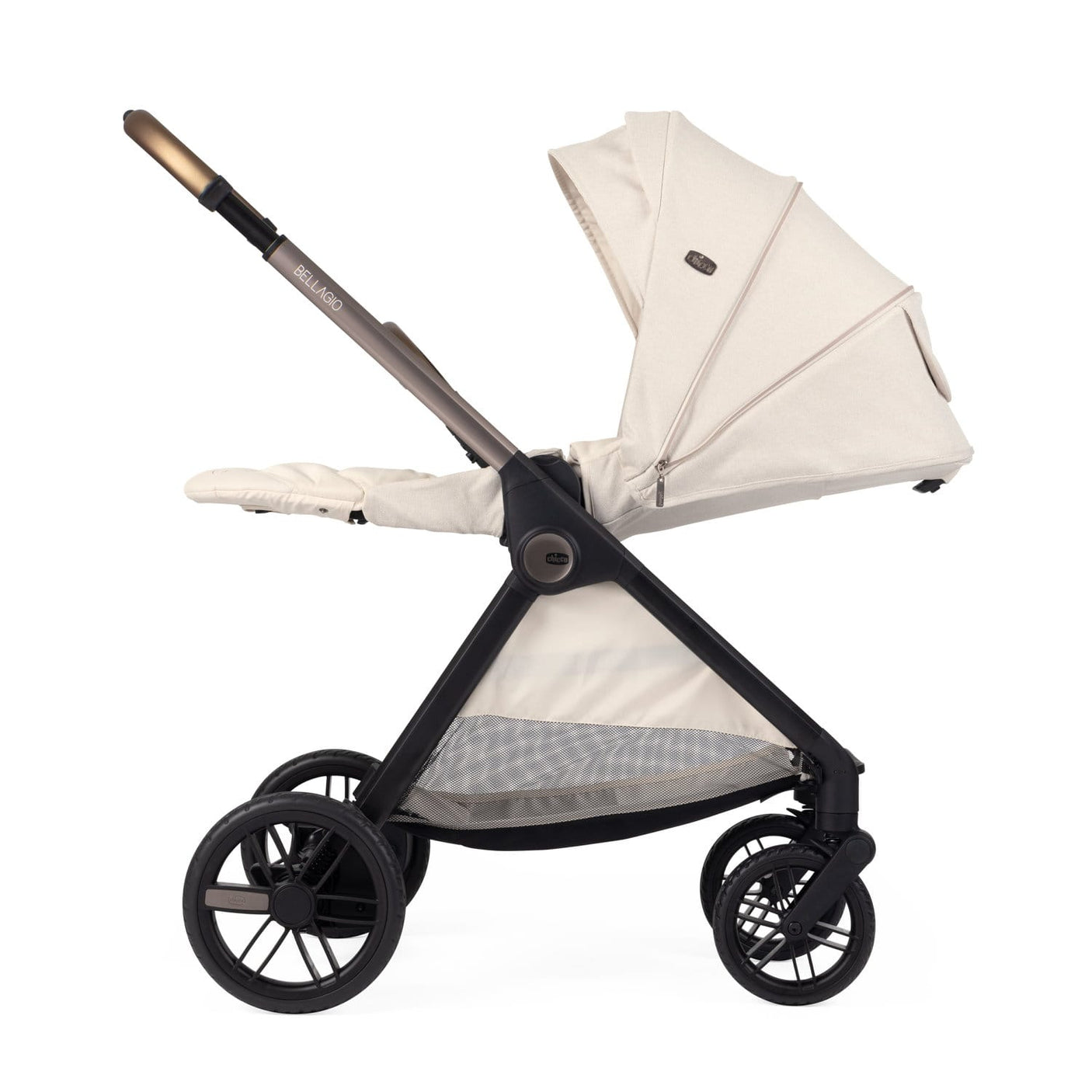 Chicco Puericultură Carucior Copii Chicco Bellagio 3 in 1 | Amber Glow, 0 luni+, Landou, Scaun Sport, Scaun Auto