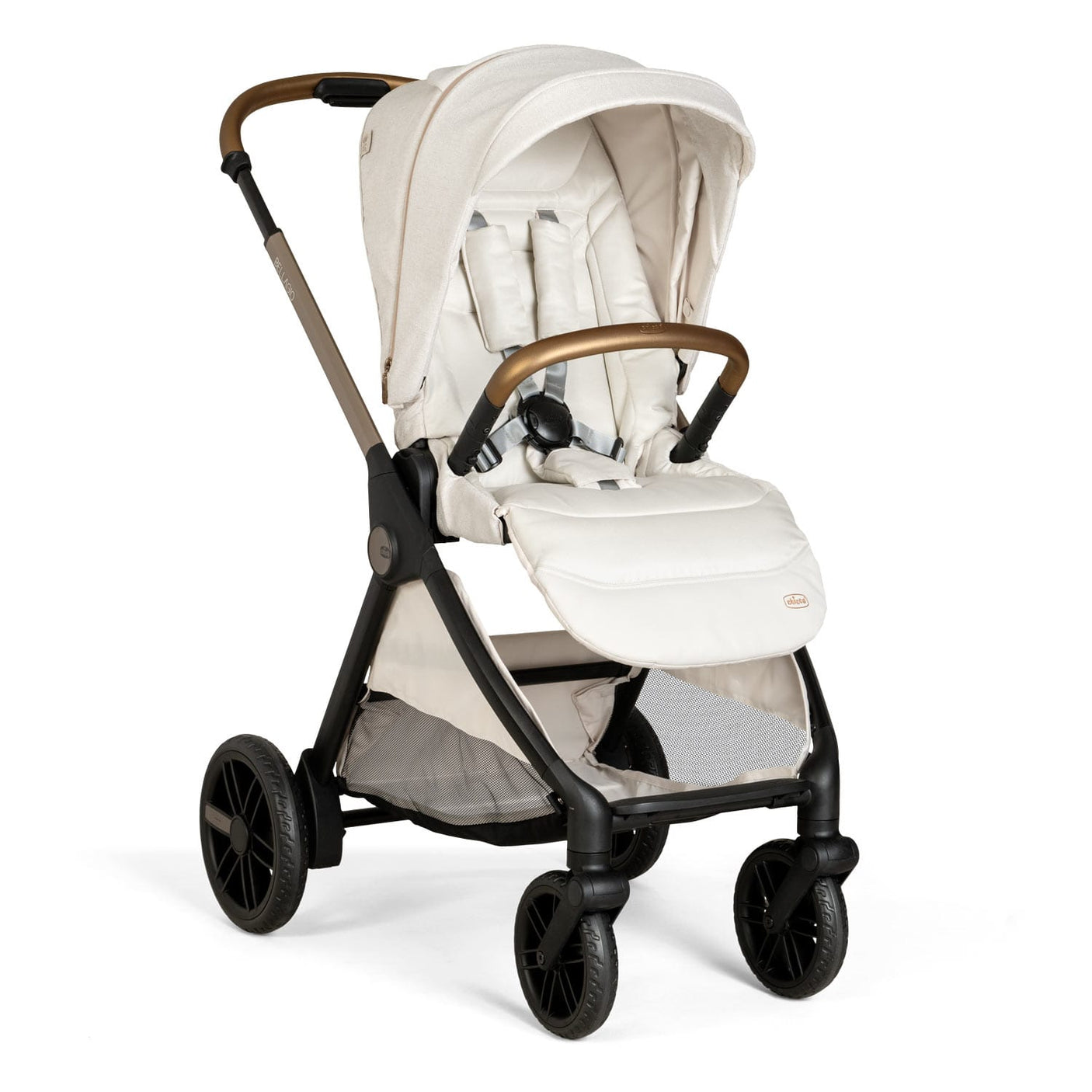 Chicco Puericultură Carucior Copii Chicco Bellagio 3 in 1 | Amber Glow, 0 luni+, Landou, Scaun Sport, Scaun Auto