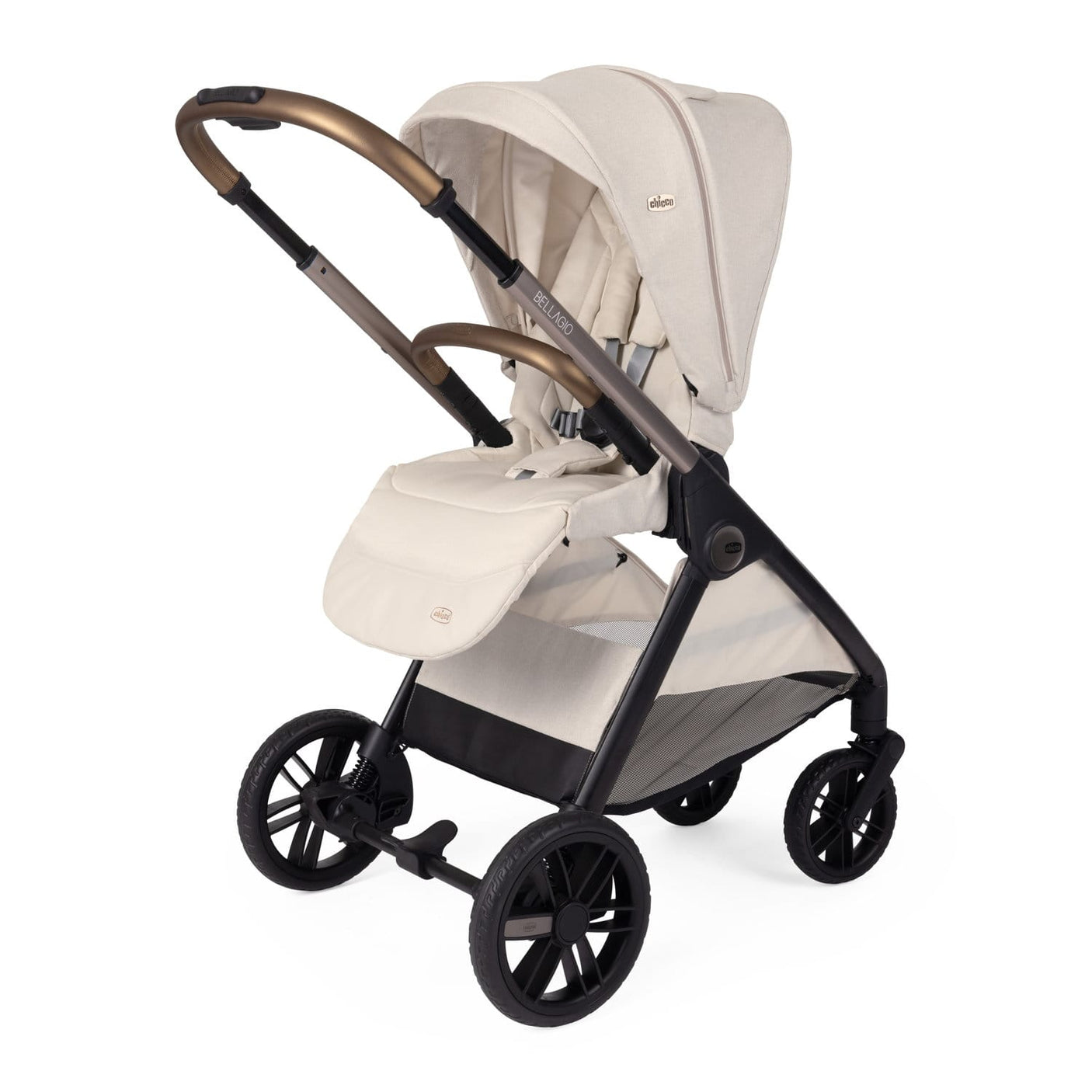 Chicco Puericultură Carucior Copii Chicco Bellagio 3 in 1 | Amber Glow, 0 luni+, Landou, Scaun Sport, Scaun Auto