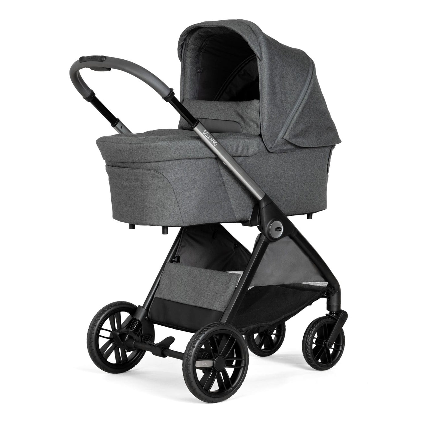 Chicco Puericultură Carucior Copii 3 in 1 Chicco Bellagio 8713645 | Black Satin, 0 luni+