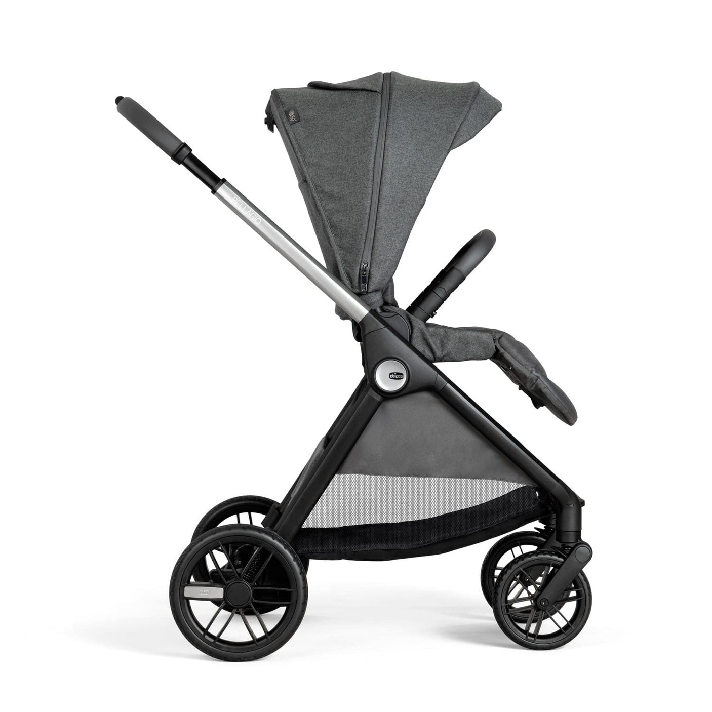 Chicco Puericultură Carucior Copii 3 in 1 Chicco Bellagio 8713645 | Black Satin, 0 luni+
