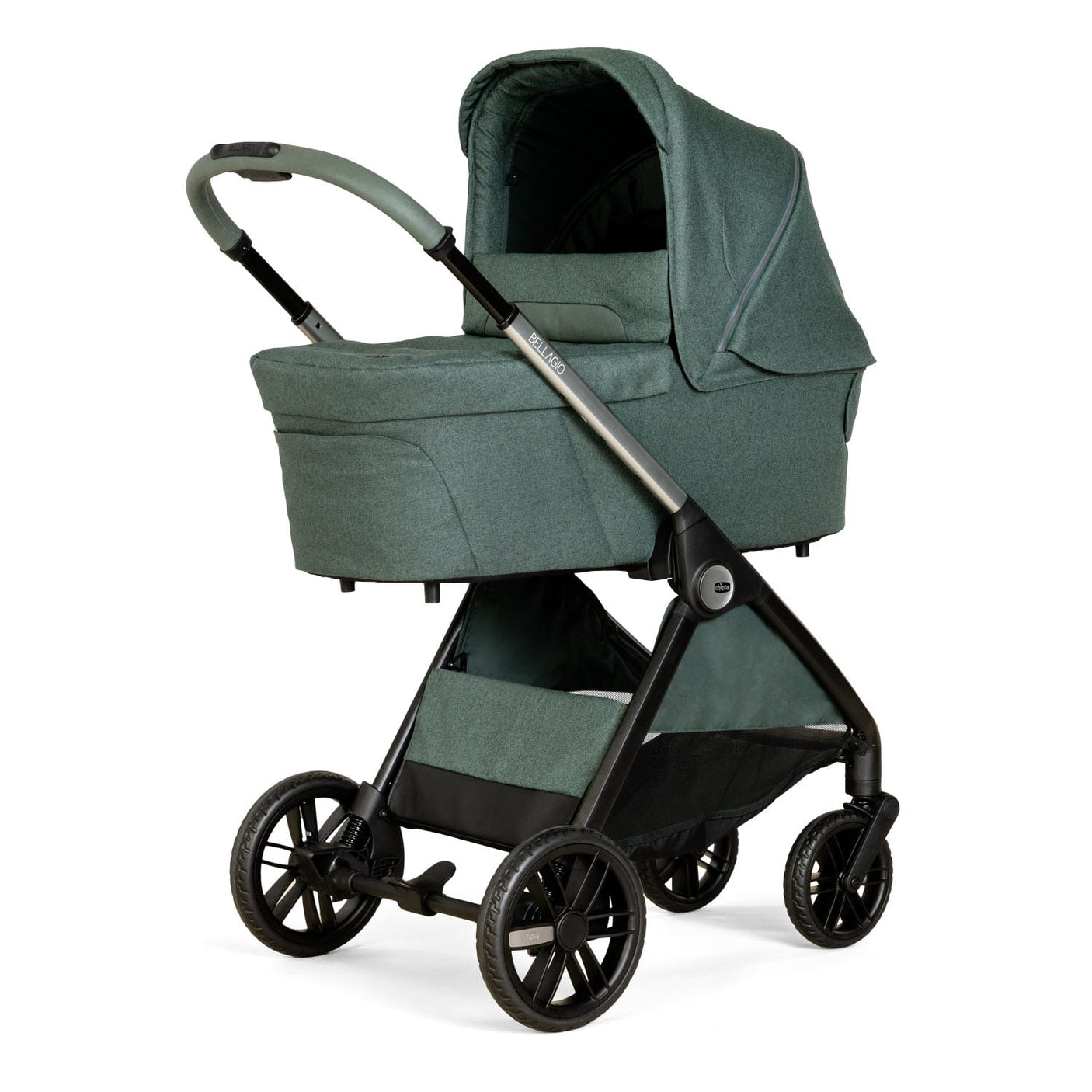 Chicco Puericultură Carucior Copii Chicco Bellagio 3 in 1 8713633 | Fir Tree, 0 Luni+, Verde Inchis
