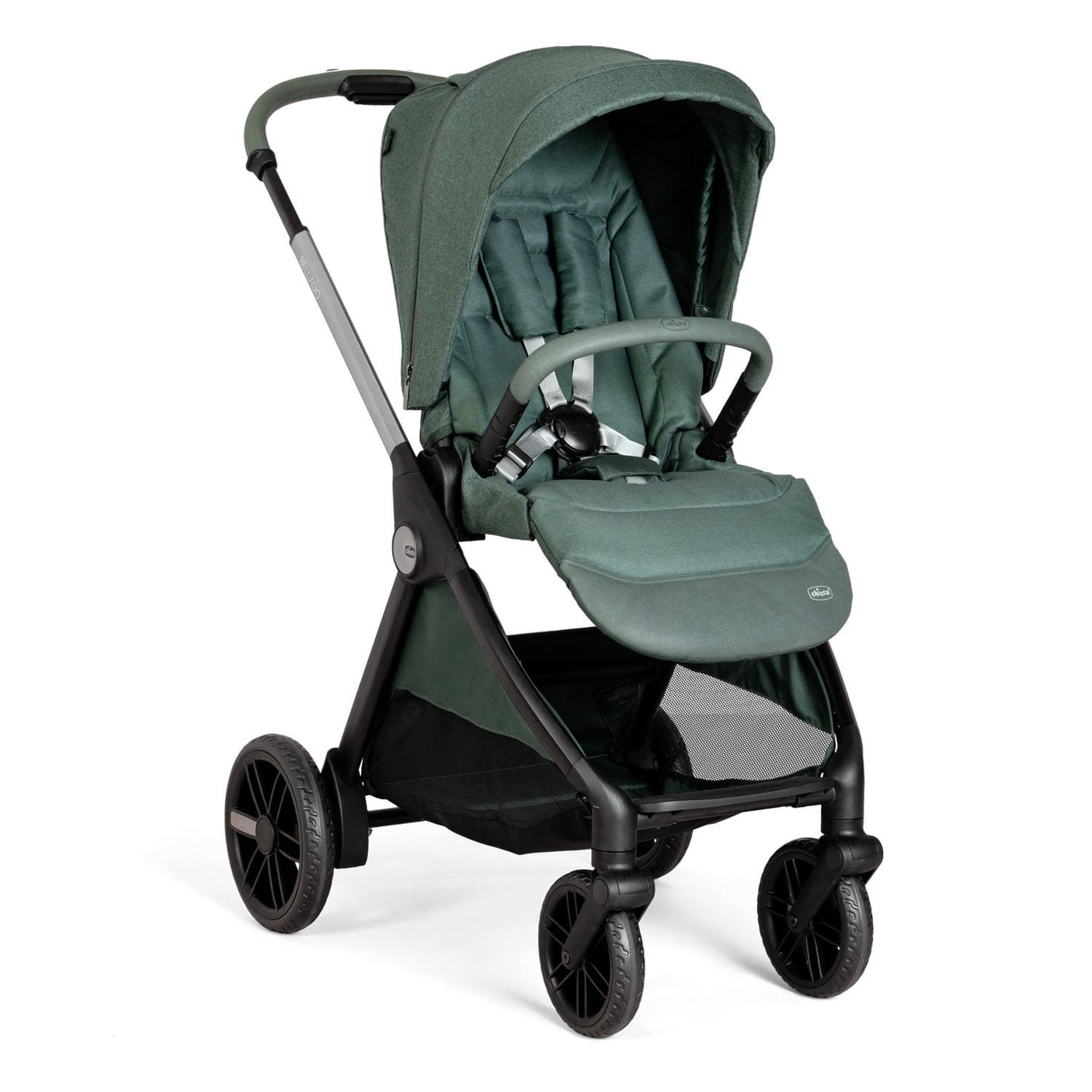 Chicco Puericultură Carucior Copii Chicco Bellagio 3 in 1 8713633 | Fir Tree, 0 Luni+, Verde Inchis
