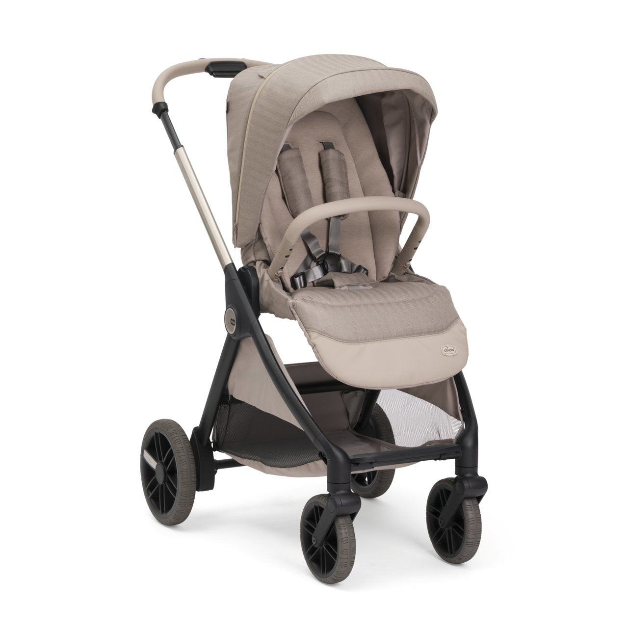 Carucior Copii 3 în 1 Chicco Bellagio Primo, First Seat Recline, Comolake (bej), 0luni+