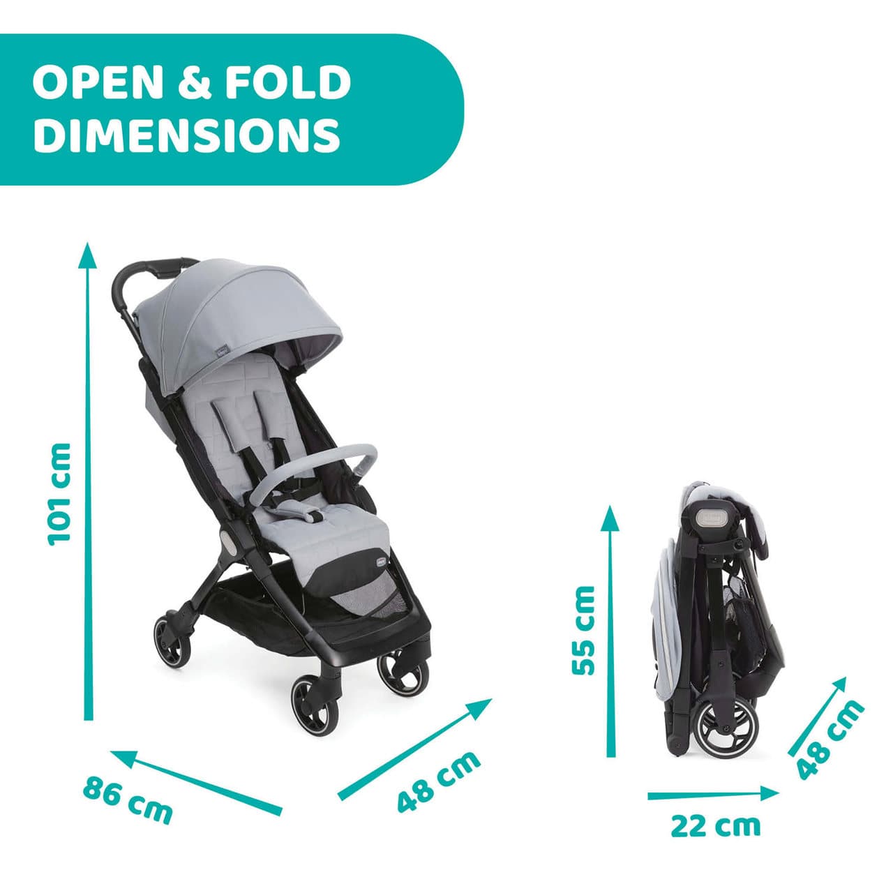 Chicco Puericultură Carucior Copii Sport Chicco We 79885-8_BLACK | Black, 0 Luni+