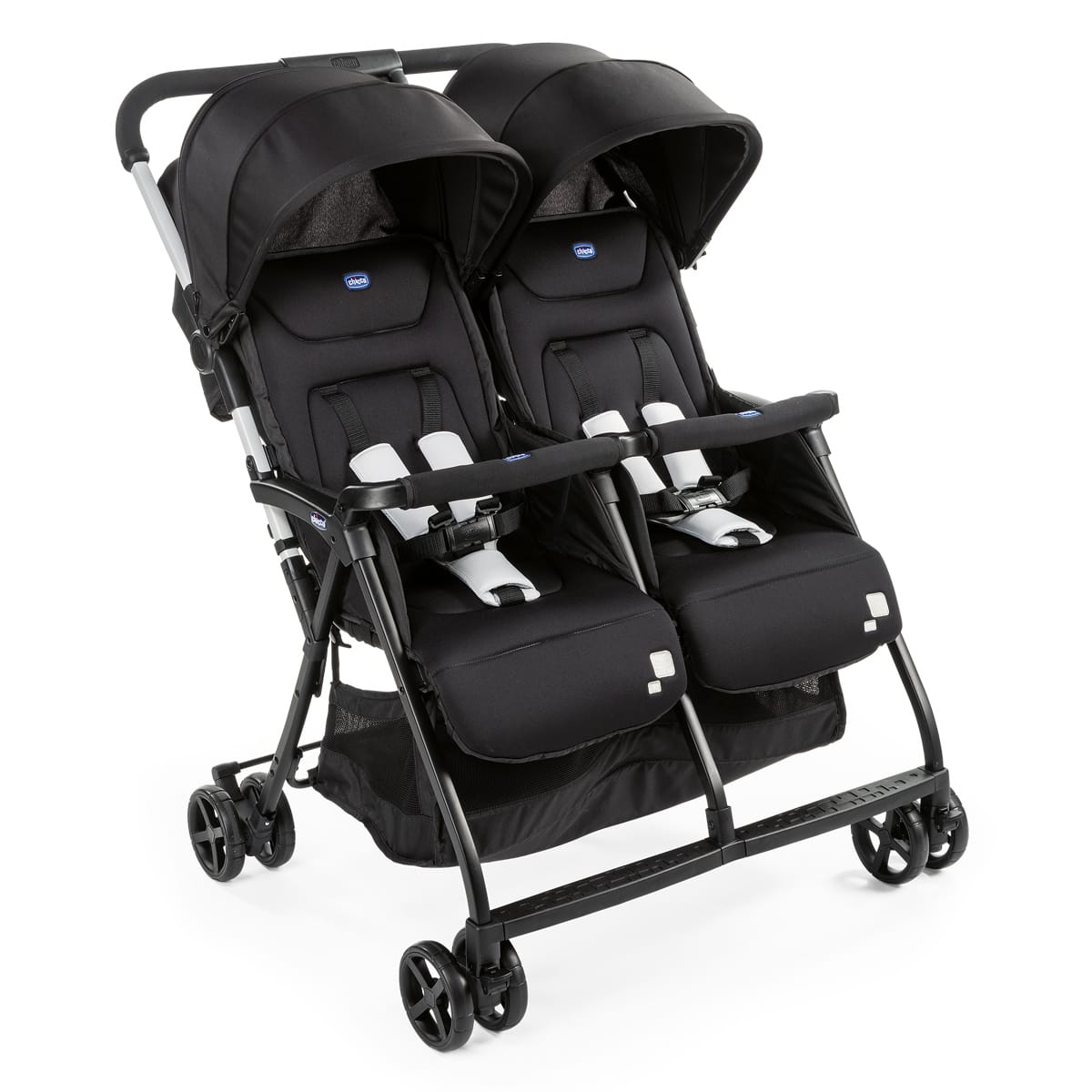 Chicco Puericultură Carucior Gemeni Chicco Ohlala 79279-8 | Black Night, 0 Luni+, Negru