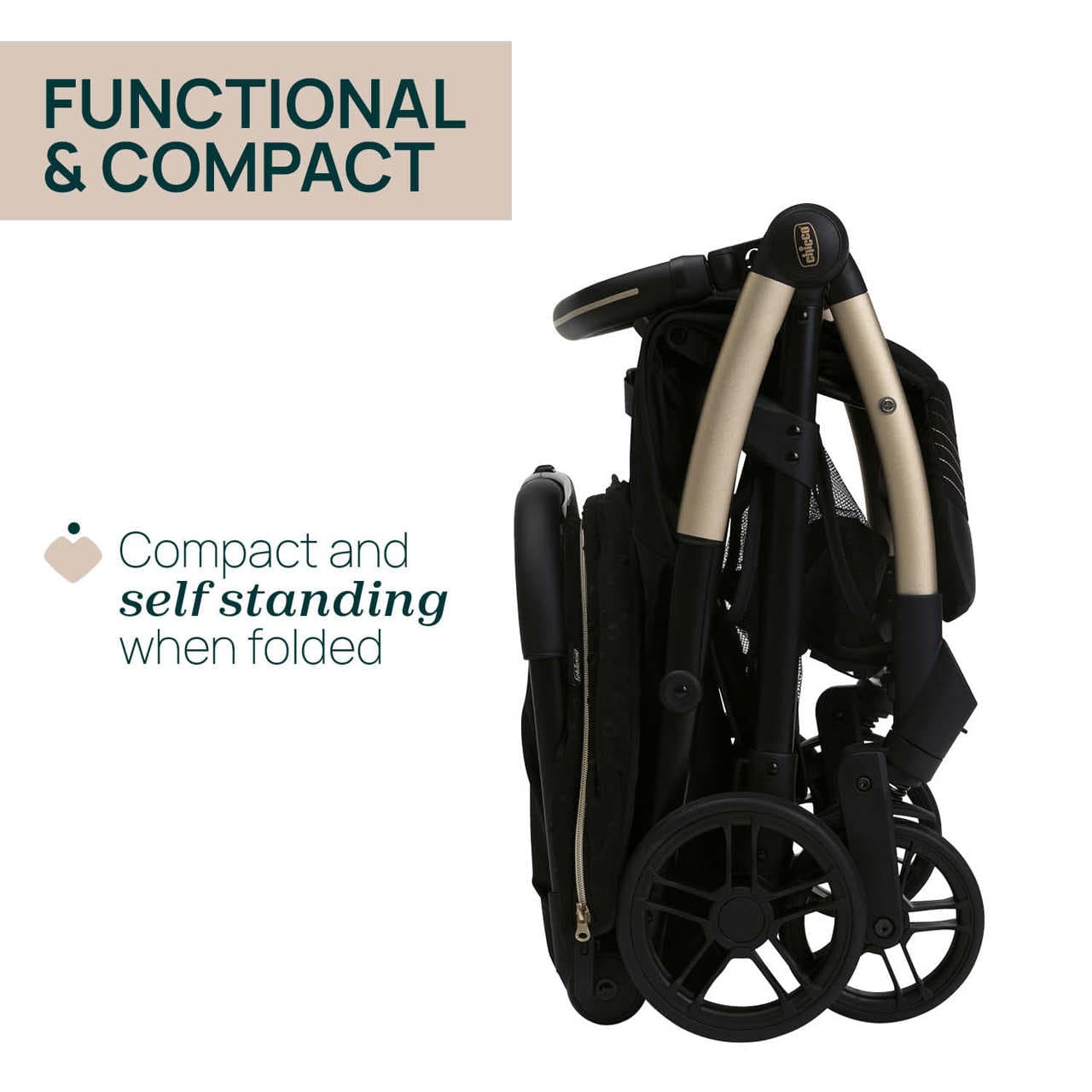 Chicco Jucării Carucior Sport Chicco Goody Xplus 8704056-8 | Negru, 0 luni+, Pliabil