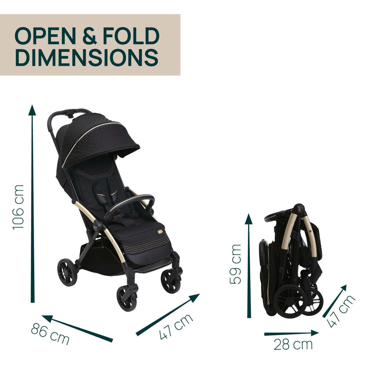 Carucior Sport Chicco Goody Xplus Black Relux (negru), 0luni+