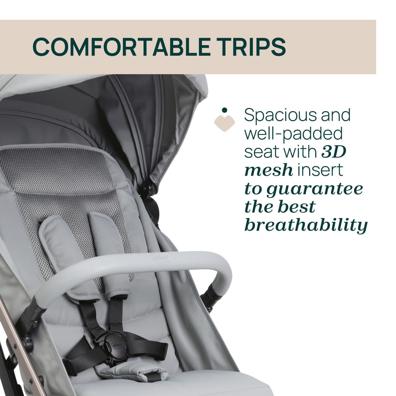 Chicco Puericultură Carucior Sport Off-road Chicco Dolomiti 8716312-8 | Pebble, 0 Luni+