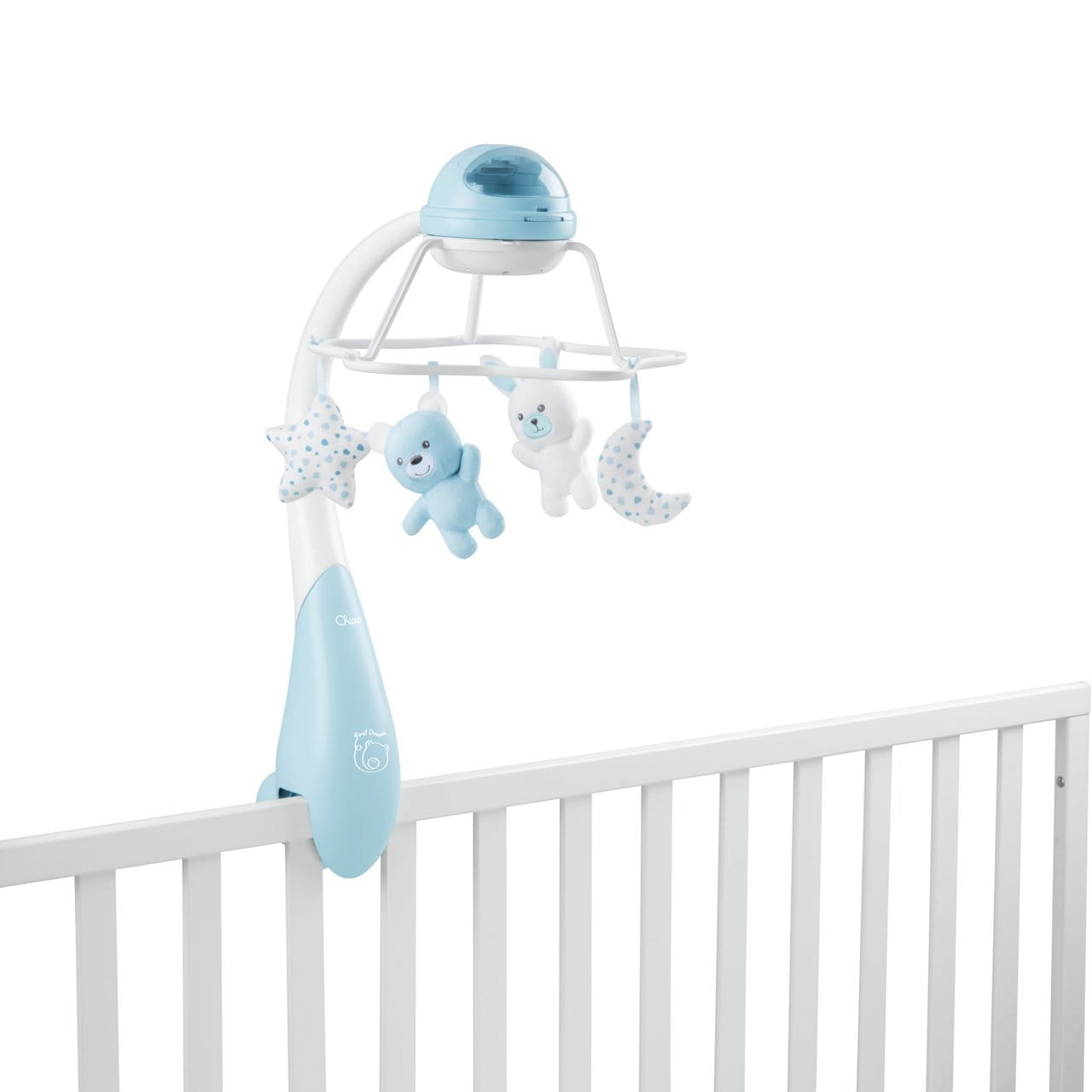 Chicco Îngrijire bebe Carusel Muzical Chicco Rainbow 1104120-1 | 3 in 1, Proiectie, Bleu, 0 Luni+
