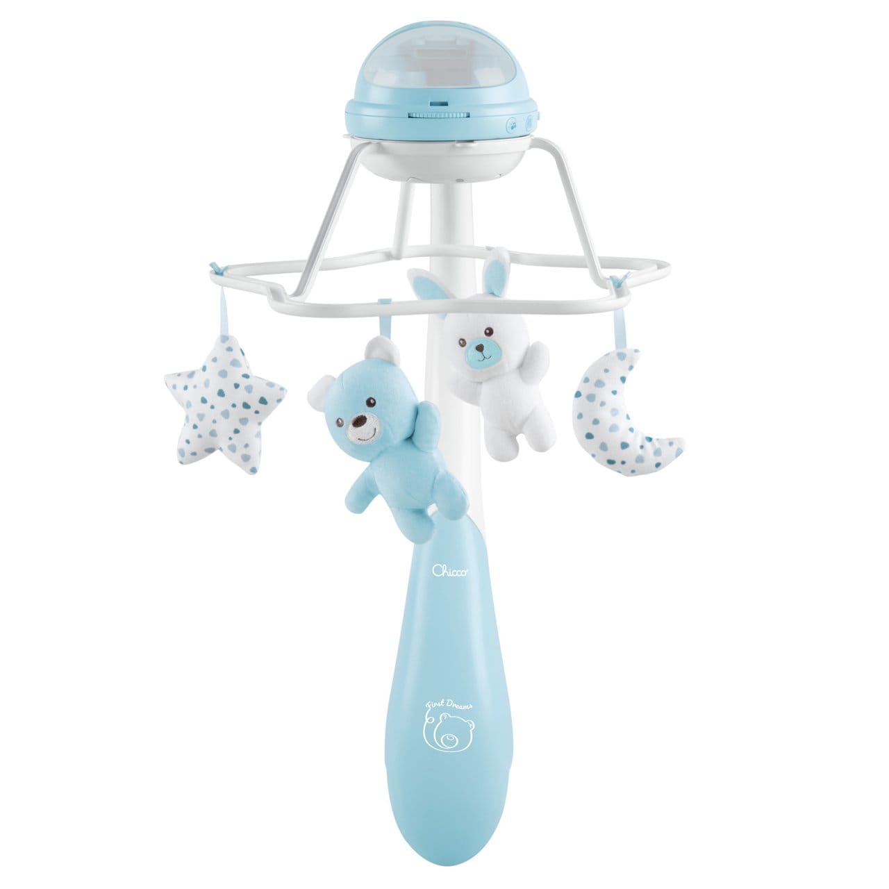 Chicco Îngrijire bebe Carusel Muzical Chicco Rainbow 1104120-1 | 3 in 1, Proiectie, Bleu, 0 Luni+