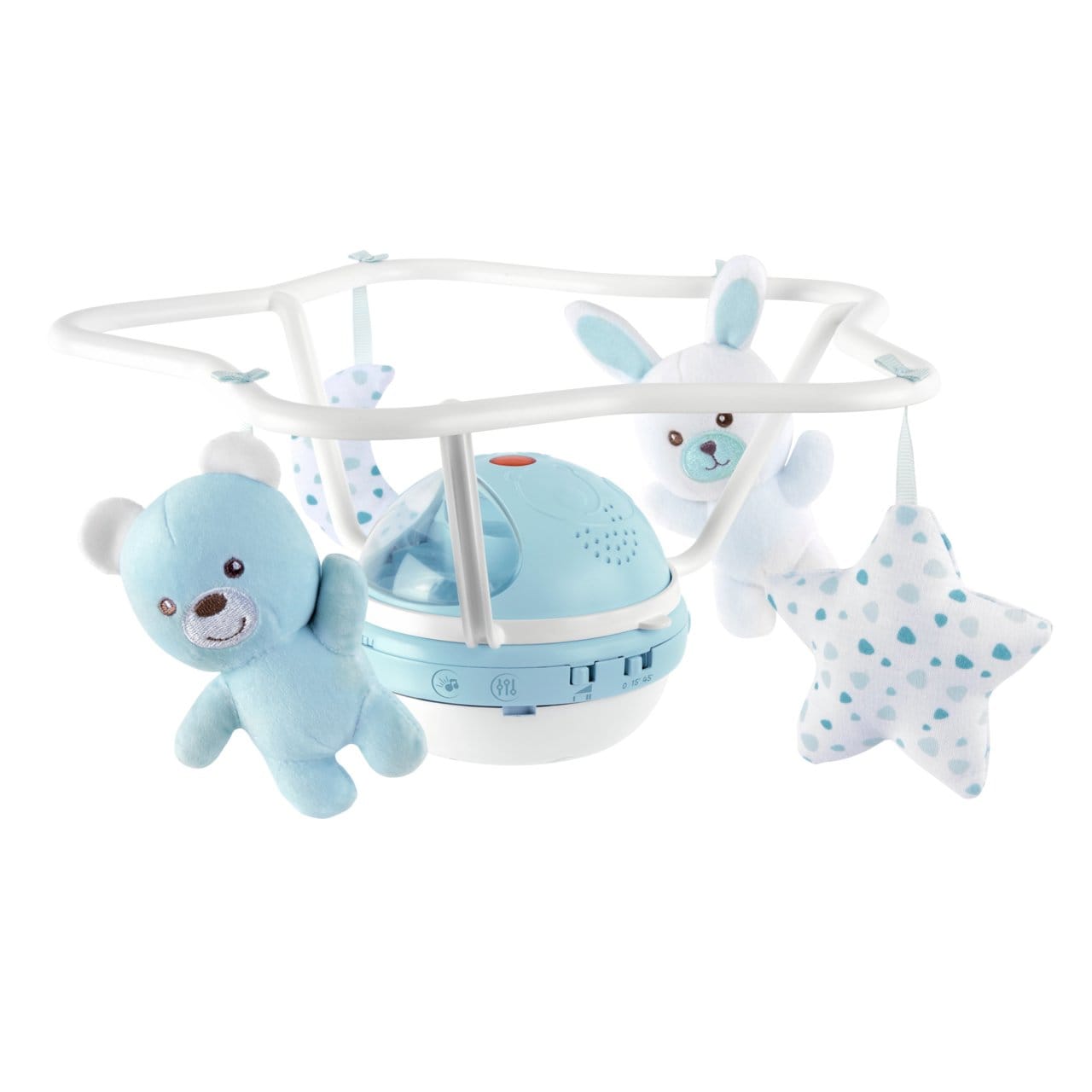 Chicco Îngrijire bebe Carusel Muzical Chicco Rainbow 1104120-1 | 3 in 1, Proiectie, Bleu, 0 Luni+