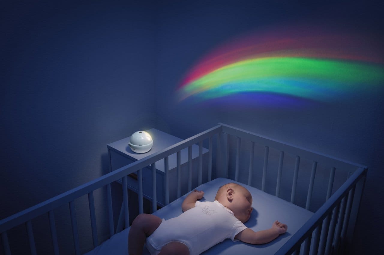 Chicco Îngrijire bebe Carusel Muzical Chicco 1104100-1 | 3 in 1, Proiectie Rainbow, Unisex, 0 Luni+