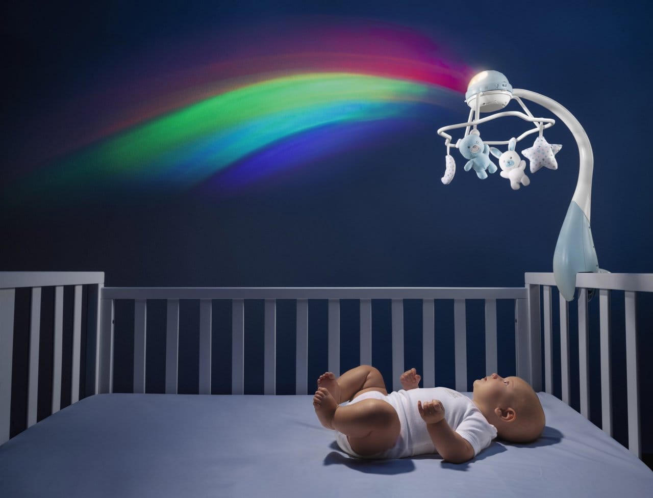 Chicco Îngrijire bebe Carusel Muzical Chicco 3 în 1 Rainbow 1104110-1 | Cu Proiectie, Roz, 0 Luni+