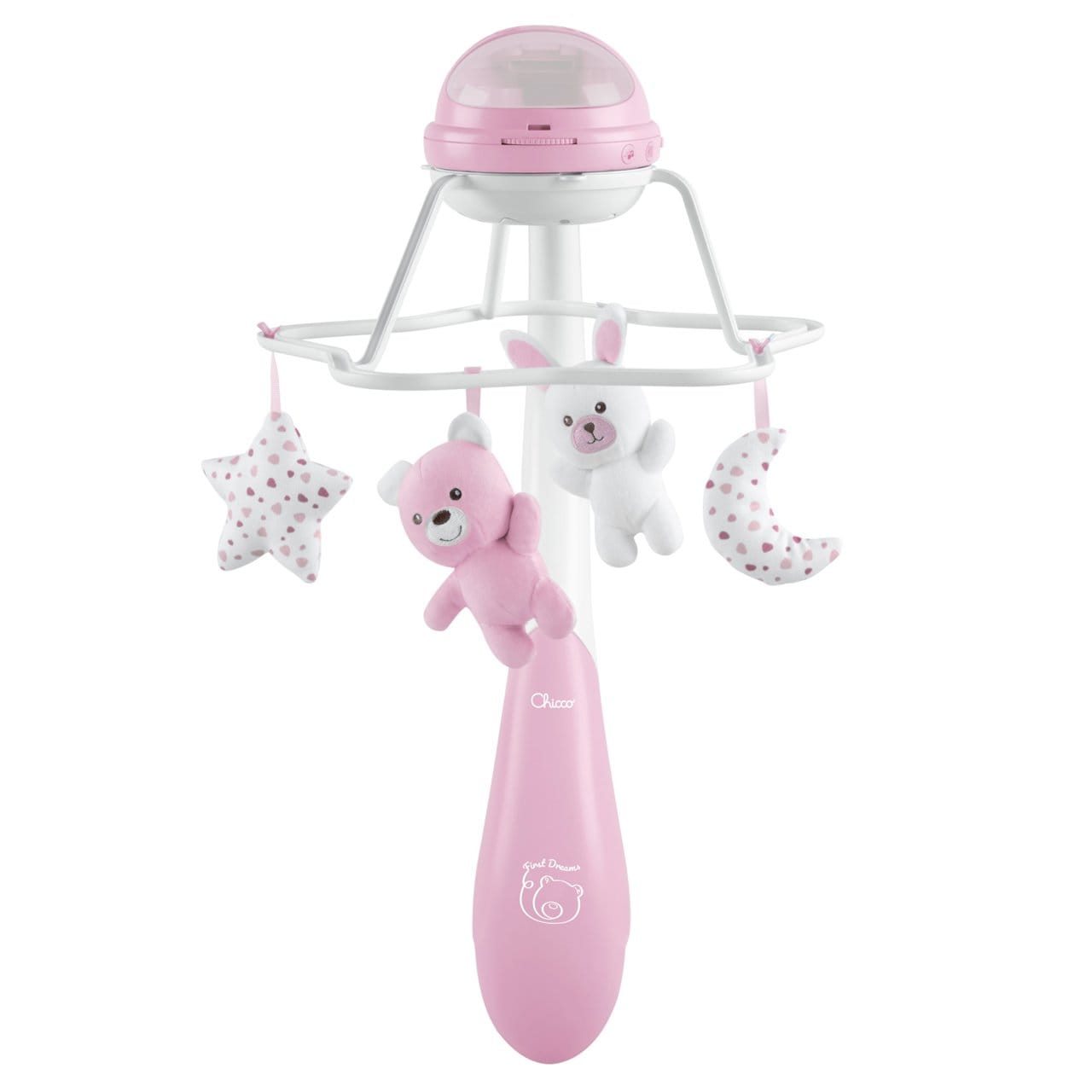 Chicco Îngrijire bebe Carusel Muzical Chicco 3 în 1 Rainbow 1104110-1 | Cu Proiectie, Roz, 0 Luni+