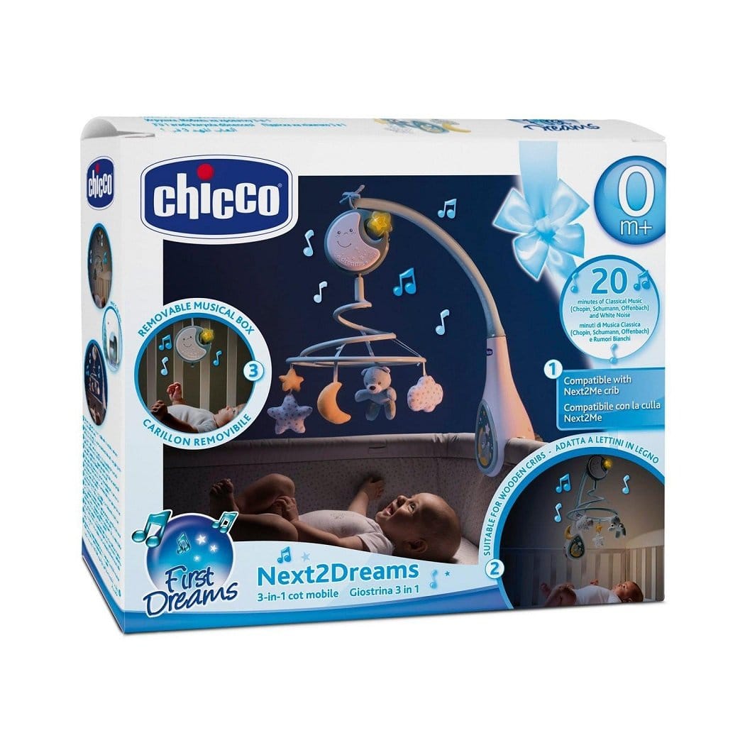 Chicco Îngrijire bebe Carusel Muzical Chicco Next 2 Dreams 076272-1 | Bleu, 0 Luni+