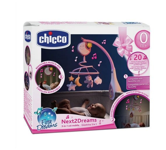 Chicco Îngrijire bebe Carusel Muzical Chicco Next 2 Dreams 076271-1 | Roz, 0 Luni+