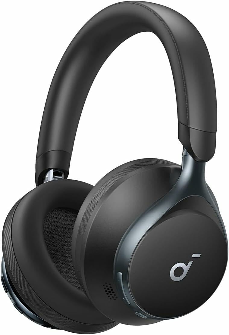 Anker Casti bluetooth Casti Wireless Anker Soundcore Space One A3035G11 | Over-Ear, ANC, LDAC Hi-Res, Bluetooth 5.3, Negru