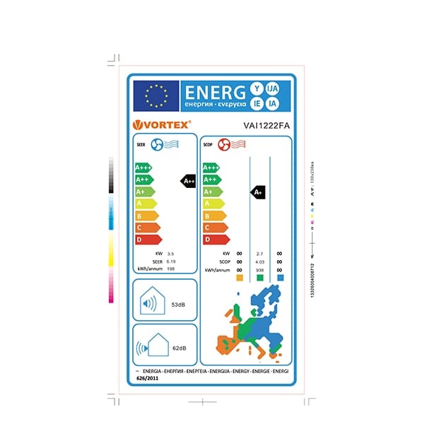 Vortex Aparat aer conditionat Aer Conditionat Vortex VAI1222FA | 12000 BTU, A++/A+, Inverter, Kit Inclus