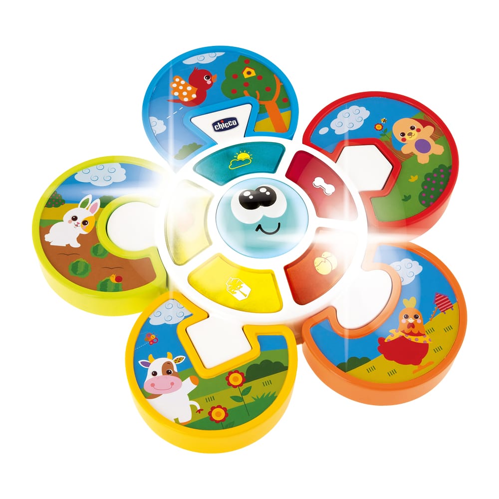 Chicco Îngrijire bebe Centru Muzical de Activitati Chicco 10602-1 | Ghiceste Animalutul, 12-36 Luni