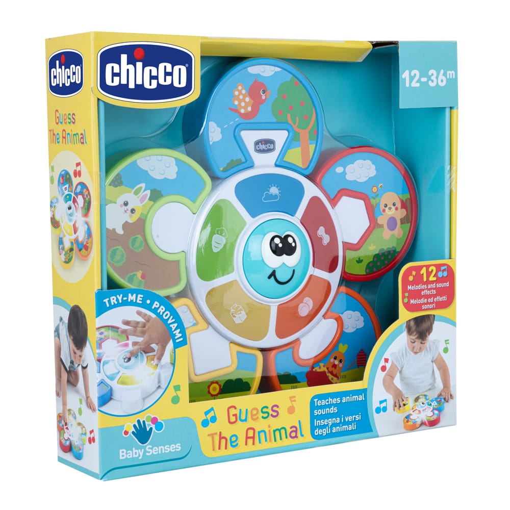 Chicco Îngrijire bebe Centru Muzical de Activitati Chicco 10602-1 | Ghiceste Animalutul, 12-36 Luni