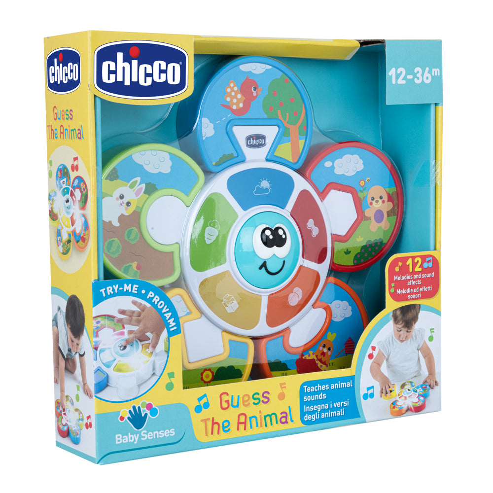 Centru Muzical de Activitati Chicco Ghiceste Animalutul, 12-36luni