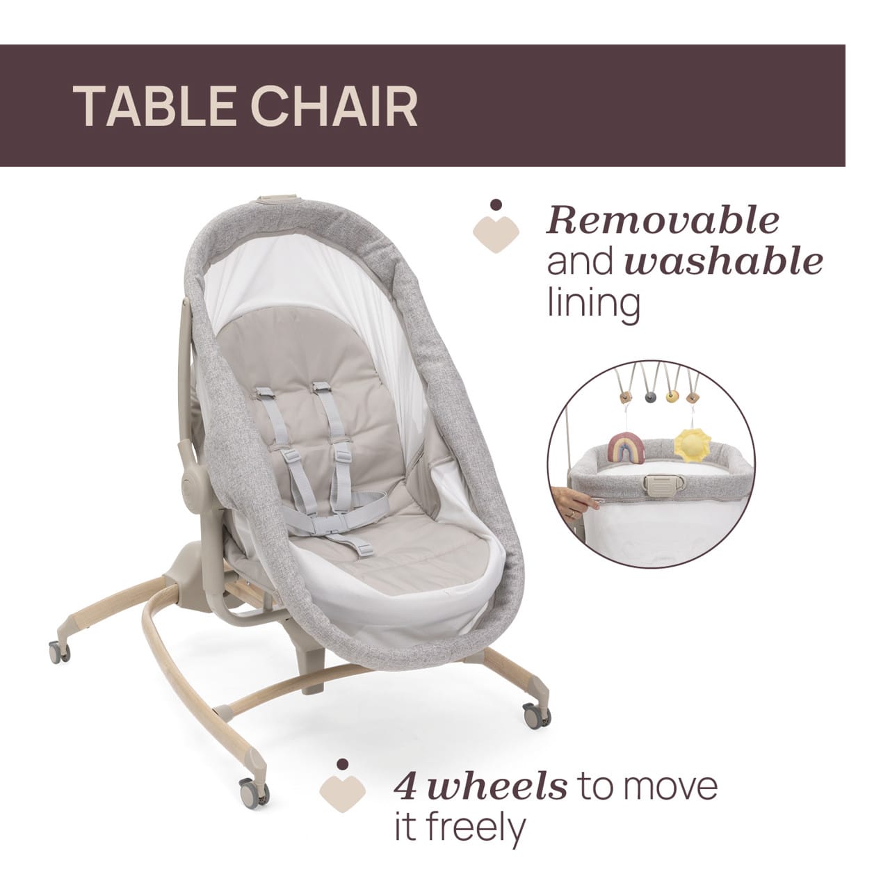Chicco Îngrijire bebe Cosulet Multifunctional Chicco Baby Hug 4 in 1 8715761-8 | Armonia, Scandinavian, Gri, 0 Luni+