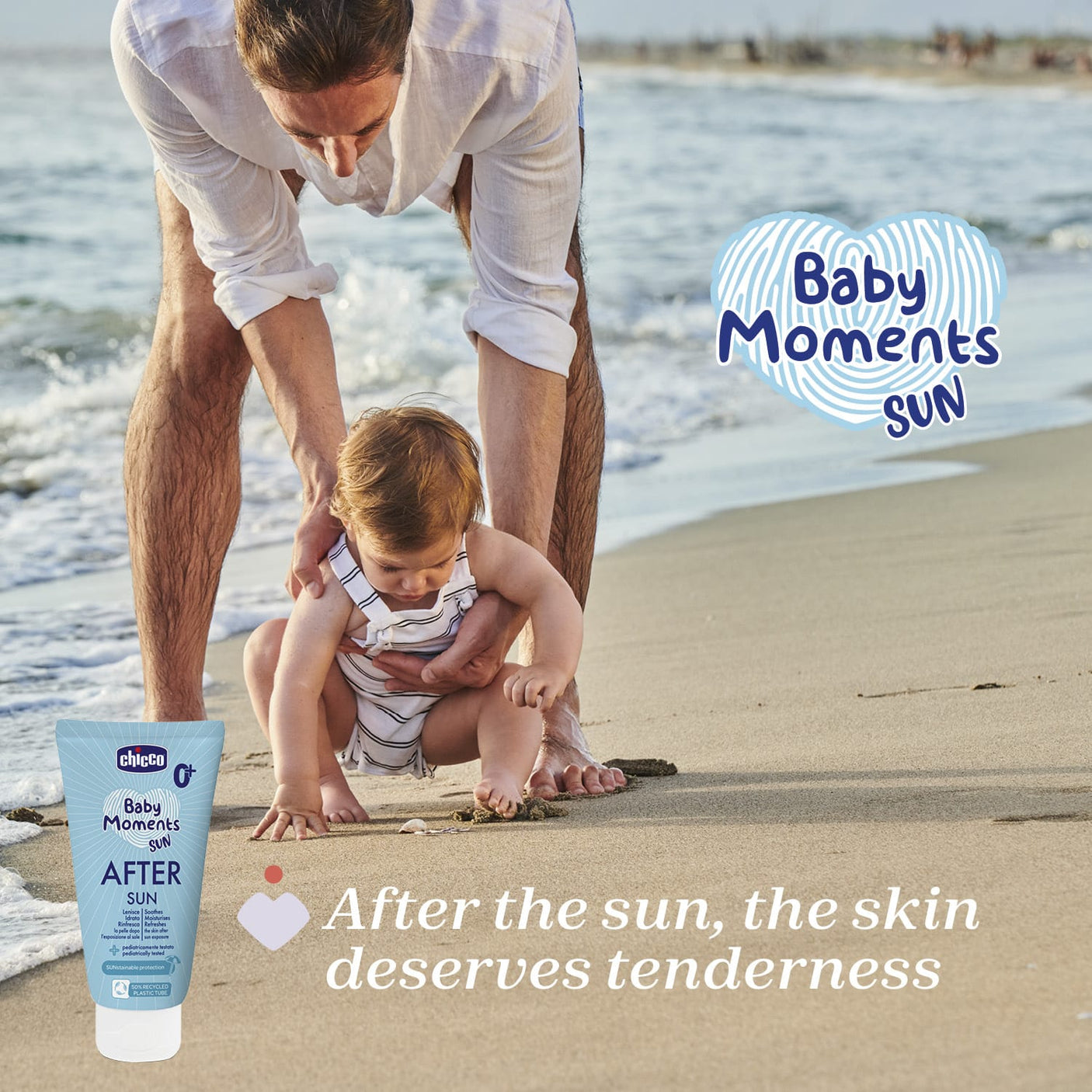 Chicco Puericultură Crema Protectie Dupa Plaja Chicco Baby Moments 11261-9 | 150ml, 0 Luni+