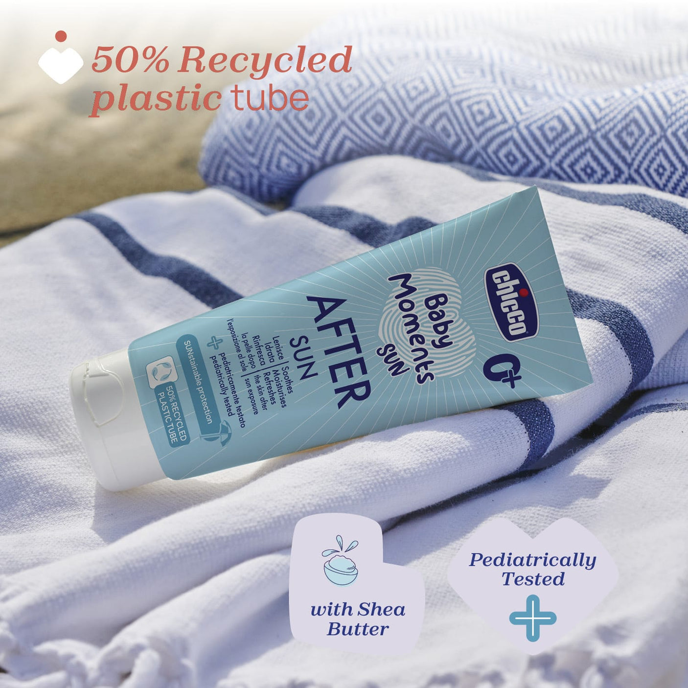 Chicco Puericultură Crema Protectie Dupa Plaja Chicco Baby Moments 11261-9 | 150ml, 0 Luni+