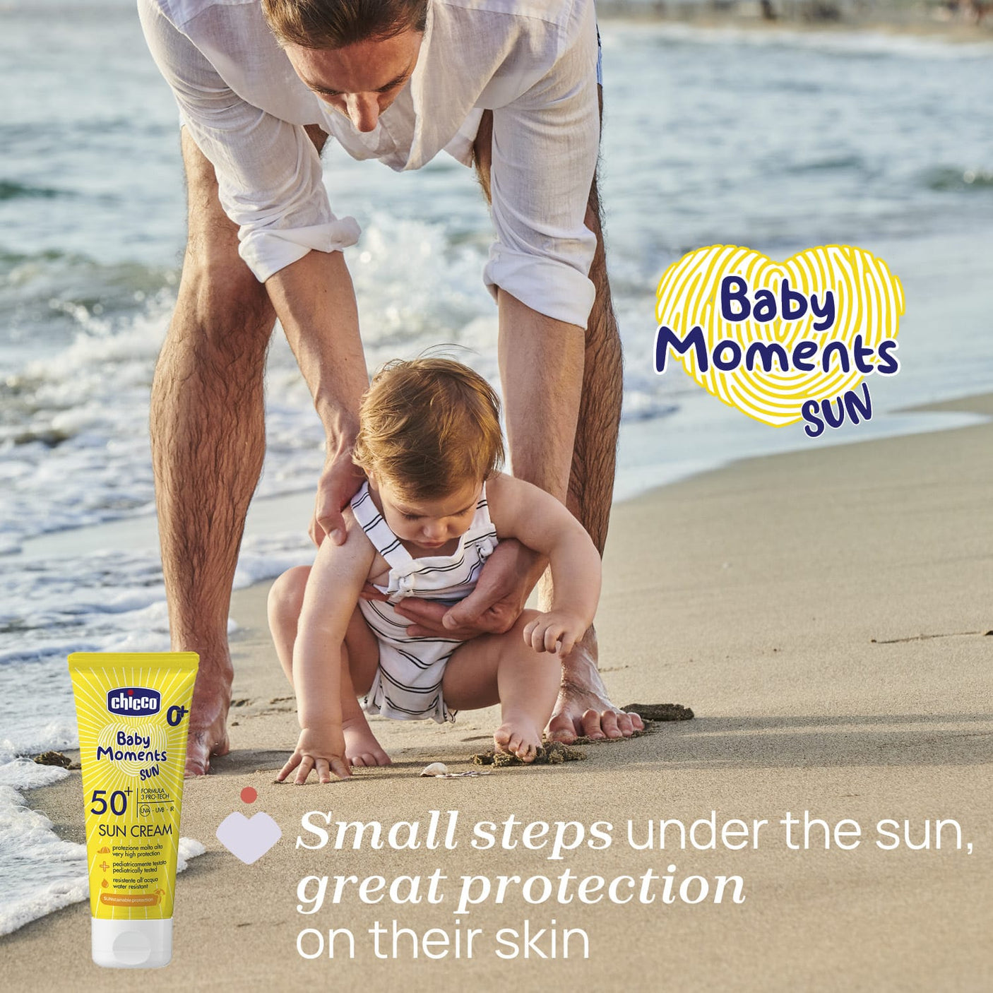 Chicco Puericultură Crema Protectie Solara Chicco Baby Moments 11258-9 | SPF 50+, 75ml, 0 Luni+