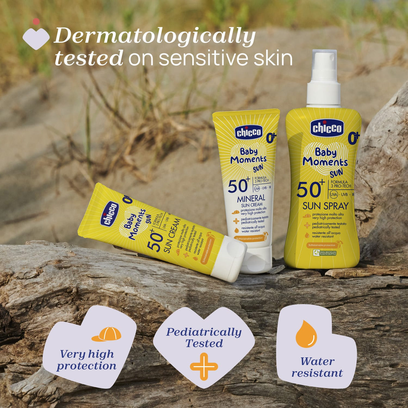 Chicco Puericultură Crema Protectie Solara Chicco Baby Moments 11258-9 | SPF 50+, 75ml, 0 Luni+