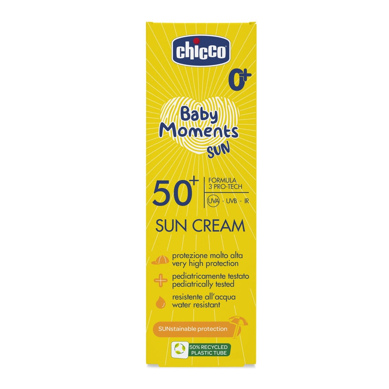 Chicco Puericultură Crema Protectie Solara Chicco Baby Moments 11258-9 | SPF 50+, 75ml, 0 Luni+