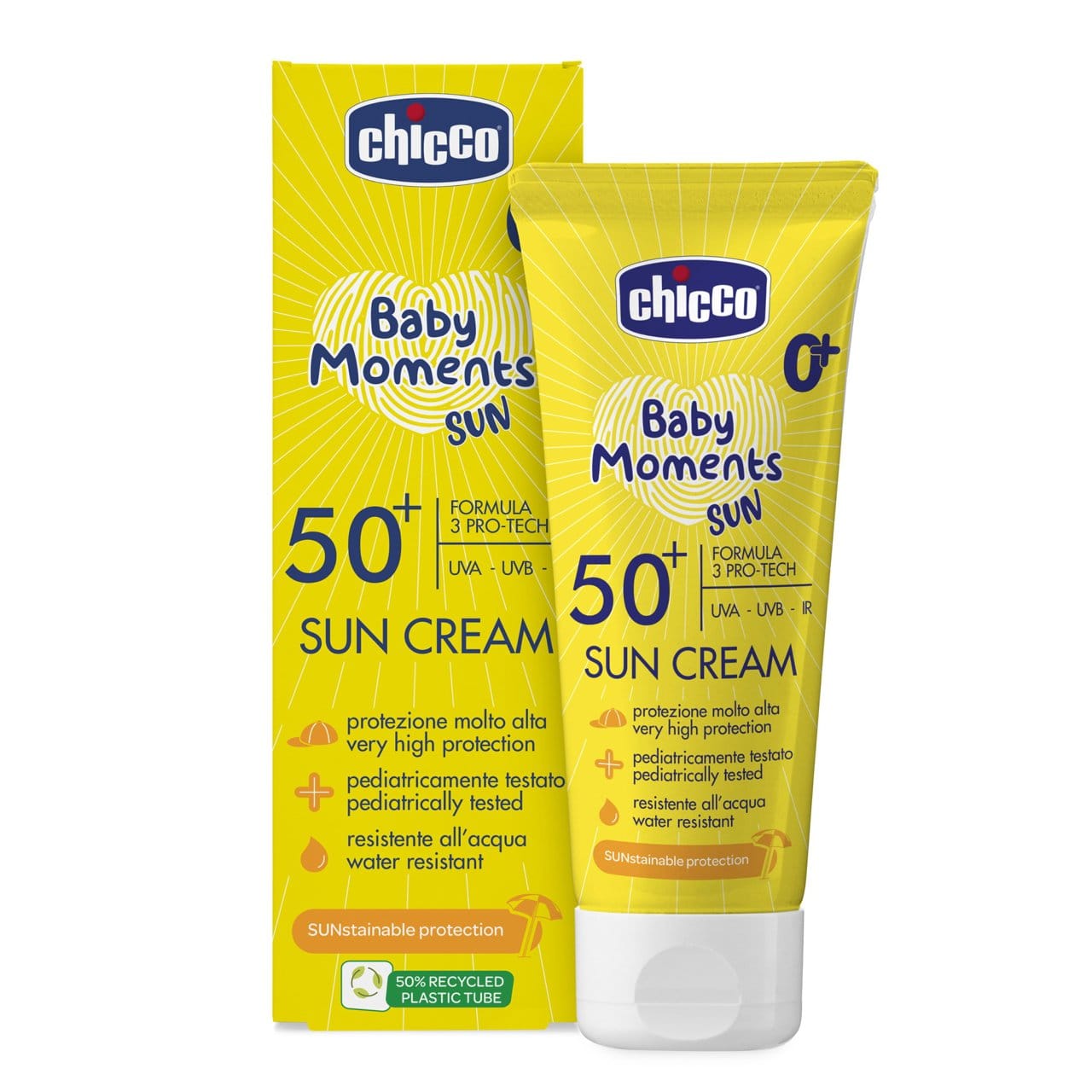 Chicco Puericultură Crema Protectie Solara Chicco Baby Moments 11258-9 | SPF 50+, 75ml, 0 Luni+