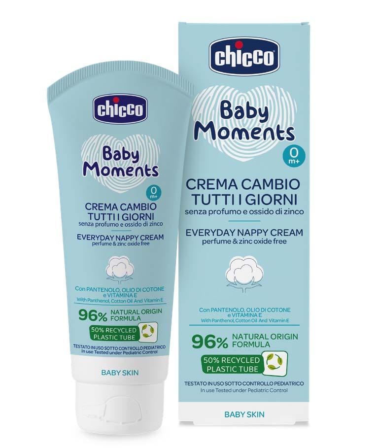 Chicco Puericultură Crema Protectie Zilnica Chicco 11641-9 | Baby Moments, Panthenol, Vitamina E, 0 Luni+