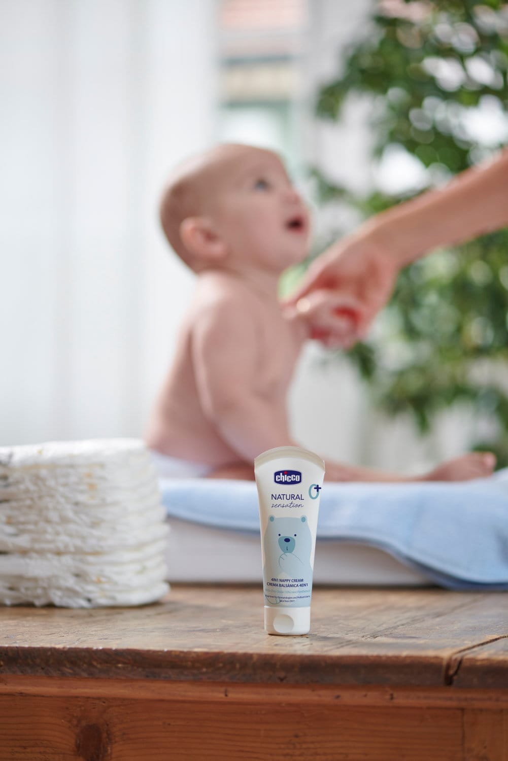 Chicco Îngrijire bebe Crema Reparatoare Chicco Natural Sensation 11520-9 | Impotriva Iritatiilor de la Scutec, Panthenol si Oxid de Zinc 10%, 0 Luni+