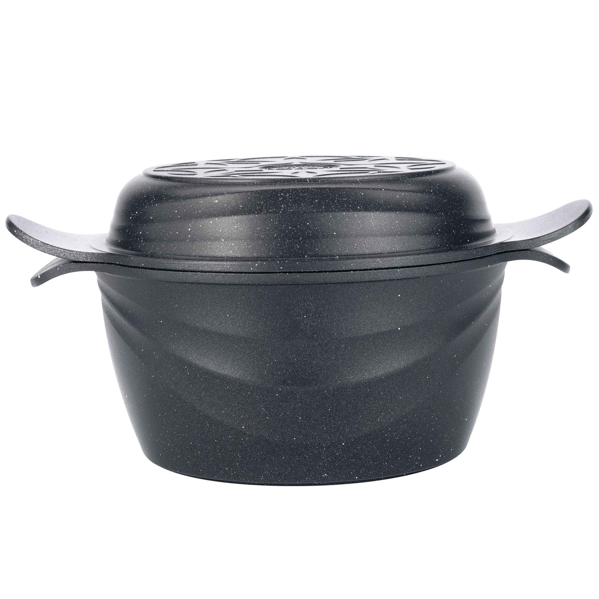 Oala NeoKlein CS20-Black 2in1 | 20 cm, 2.6 L, Capac-Tigaie 2 in 1, Titan Antiaderent, Negru