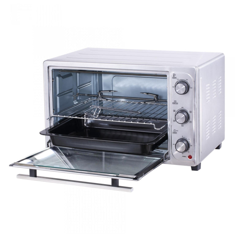 Cuptor electric Albatros A45CRX2 - putere maximă 1800 W, capacitate 45 litri, culoare inox, ROTISOR, CONVECŢIE, control temp