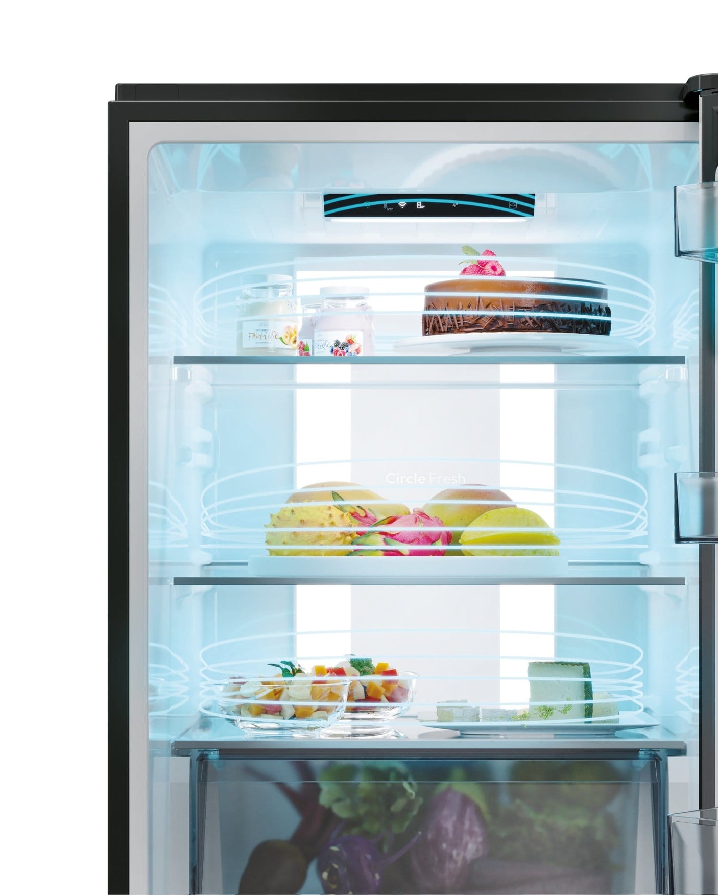 Candy Combina frigorifica Combina Frigorifica Candy ECN4CQTEB186 | 355L, No Frost, 185cm, Clasa E, Wi-Fi