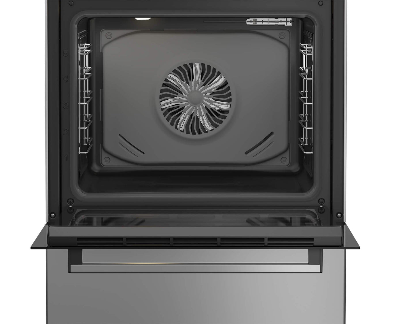 Beko Aragaz Aragaz Beko FBSM62530DXMS | 4 Arzatoare, Cuptor Electric 8 Functii, LED Display, Autocuratare Catalitica, 60x60x85cm
