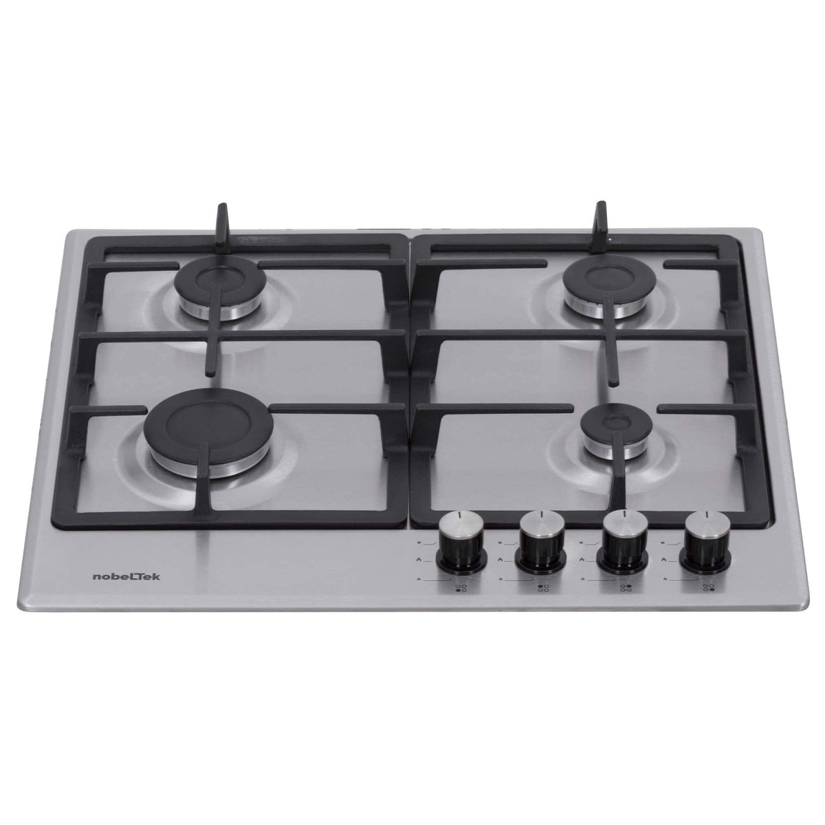 Nobeltek Plita incorporabila Plita incorporabila Nobeltek NHBG-6400IXF | gaz, comenzi frontale, aprindere buton, inox